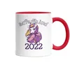Einhorn Tasse Rot als Geschenk zur Einschulung Schulbeginn Produktbild-Vorschau 2