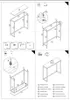 Assembly instructions for a console table. Produktbild-Vorschau