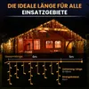 LED-Eisregen-Lichterkette mit Flashing-Effekt Lichterkette Produktbild-Vorschau 5
