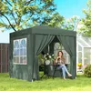 Outsunny Pavillon 2x2m Faltpavillon 4 Seitenwände mit Produktbild-Vorschau 2