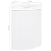 vidaXL Panier à linge d'angle en bambou blanc 60 L Voir les images du produit 12