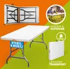 Bufetový zahradní stůl 183 x 76 cm sklápěcí Náhled obrázku produktu 9