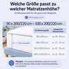 Buymax XL Spannbettlaken 90x200 bis 100x220 cm Weiß – Produktbild-Vorschau 4