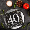 16 tovaglioli 40 Sparkling Celebrations argento e oro - 40° Anteprima dell’immagine prodotto 5