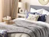 BELIANI Kuscheldecke Hellgrau Polyester 150 x 200 cm Modern Produktbild-Vorschau 4