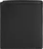 A black leather wallet is shown flat against a white background. Produktbild-Vorschau