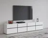 Široký TV stolek GLENROSE - bílý / černý Náhled obrázku produktu 6