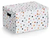 Zeller 14475 Zeller Dots Aufbewahrungsbox weiß, mit Punkten Anteprima dell’immagine prodotto 1