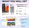 Funto Aquarellfarben-Set 48 Farben Übungsblock mit 8 Produktbild-Vorschau 2