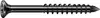 A single black screw on a white background. Produktbild-Vorschau
