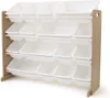 Police s 16 úložnými boxy do dětského pokoje - boxy na Náhled obrázku produktu 1