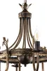 Hanglamp KORONA, 8xE14, klassiek, antiek brons, Jupiter Productafbeelding-voorbeeld 4