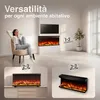 KAMINIO Camino elettrico LEA - Caminetto 3-in-1 con vista Anteprima dell’immagine prodotto 2