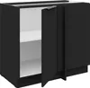 Küchen Eckunterschrank 105 cm SIENA Schwarz Küche Produktbild-Vorschau 2