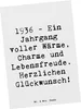 Mr. & Mrs. Panda Postkarte Spruch 1936 Geburtstag - Weiß - Produktbild-Vorschau 1