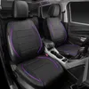 9-teiliges Auto Sitzbezug Set Universal Kunstleder Schwarz Produktbild-Vorschau 3