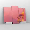 Bild auf Leinwand - Leinwandbild - Giraffe modern Grafik - Produktbild-Vorschau 4
