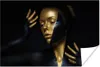 MuchoWow® Poster Make-up - Kunst - Frau - Luxus - Gold Produktbild-Vorschau 1