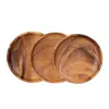 3er Set Snackteller Holz Akazie Ø15cm Holzteller Produktbild-Vorschau 7