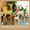 Outsunny 3 cerfs lumineux Noël, en forme de famille de Voir les images du produit 3