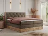 MKS MEBLE King Boxspringbett 200x200 mit Bettkasten Eiche, Produktbild-Vorschau 1