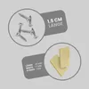 Ersatzträger Set Silber 2,5 cm 4er Pack – Kunststoff Träger Produktbild-Vorschau 4