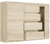 Komoda 140 cm zásuvky dveře skříňka FRAMIRE R-140-S4 sonoma Náhled obrázku produktu 5
