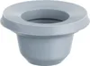 A close-up studio shot of a gray rubber sealing ring for a pressure cooker. Produktbild-Vorschau