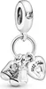 A silver charm with baby-themed pendants. Anteprima dell’immagine prodotto