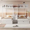 Letto a castello Flieks 90x200 cm/140x200 cm per 3 bambini, Anteprima dell’immagine prodotto 2