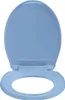 A light blue toilet seat and lid are shown from a top-down perspective against a white background. Podgląd zdjęcia produktu