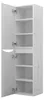 Hochschrank 140cm Weiß Hochglanz Smiley Badschrank Produktbild-Vorschau 2