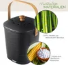 Geruchsdichter und nachhaltiger Biomülleimer von HMF für 3 Liter in Schwarz Podgląd zdjęcia produktu