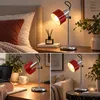 Retro Tischlampe in Rot mit E27 und 9 W, 3 Lichtfarben von Produktbild-Vorschau 6