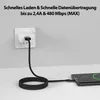 micro USB Kabel - Black - 0,5m Produktbild-Vorschau 2