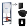 GROHE Vorwandelement Solido + Wand Hänge WC Praia Schwarz Produktbild-Vorschau 1