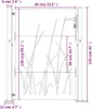 vidaXL Brama ogrodowa 105x155 cm ze stali cortenowskiej z Podgląd zdjęcia produktu 11