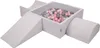 KiddyMoon Spielplatz Aus Schaumstoff Mit 300 Bälle 7cm Produktbild-Vorschau 1