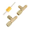 1/4-inch ventielkern, messing T-stuk adapter, Productafbeelding-voorbeeld 1