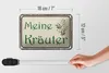 Blechschild Spruch 18x12cm meine Kräuter Produktbild-Vorschau 5