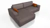Ecksofa TOR mit Schlaffunktion. Farbe: Mocca. Produktbild-Vorschau 10