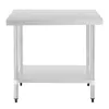 Vogue Edelstahl Arbeitstisch Mit Regalboden 90X60 Cm Produktbild-Vorschau 2