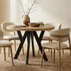 Runder Ausziehbarer Tisch für Esszimmer, PERO, Loft-Stil, Produktbild-Vorschau 1