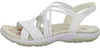 Skechers Reggae Slim Sunny Side Damen Sandalen Weiß Produktbild-Vorschau 14