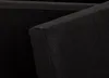 A close-up of the corner of a black fabric item. Náhled obrázku produktu