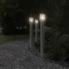 vidaXL Luce di percorso con presa di corrente argento 110 Anteprima dell’immagine prodotto 3