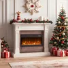 A festive Christmas scene with a fireplace, Christmas tree, and gifts. Produktbild-Vorschau