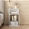 Nočný stolík pravý/ľavý biely do spálne obývačky Moderný Náhľad obrázku produktu 7