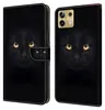 A product image showing a phone case with a black panther eye design. Produktbild-Vorschau