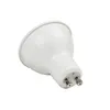 A white LED light bulb with a GU10 base is shown against a white background. Produktbild-Vorschau